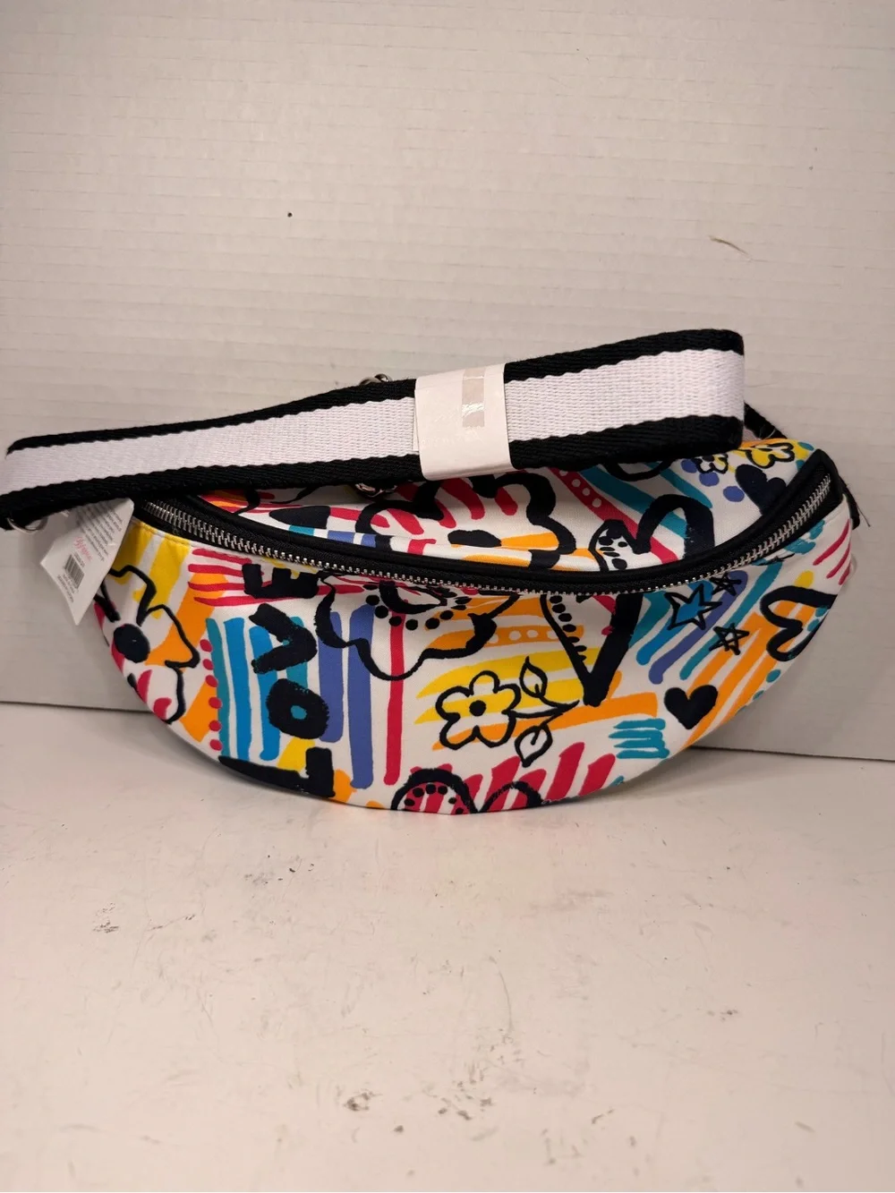 Brighton NWT Grafitti Love Graphic Print Crossbody Belt Bag Fanny Pack